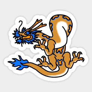 Yellow Dragon Sticker